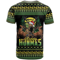 Merry Hunmas T Shirt Hunter Deer Santa Hat - Wonder Print Shop