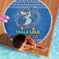 Brainrot Tralalero Tralala Shark Beach Blanket Christmas Funny - Wonder Print Shop