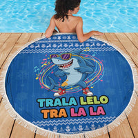 Brainrot Tralalero Tralala Shark Beach Blanket Christmas Funny - Wonder Print Shop