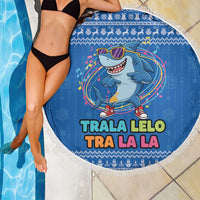 Brainrot Tralalero Tralala Shark Beach Blanket Christmas Funny - Wonder Print Shop