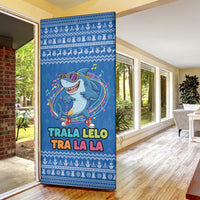 Brainrot Tralalero Tralala Shark Door Cover Christmas Funny - Wonder Print Shop