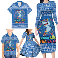 Brainrot Tralalero Tralala Shark Family Matching Long Sleeve Bodycon Dress and Hawaiian Shirt Christmas Funny - Wonder Print Shop