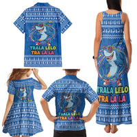 Brainrot Tralalero Tralala Shark Family Matching Tank Maxi Dress and Hawaiian Shirt Christmas Funny - Wonder Print Shop