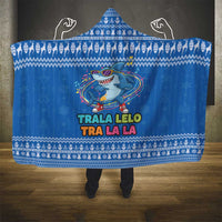 Brainrot Tralalero Tralala Shark Hooded Blanket Christmas Funny - Wonder Print Shop
