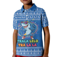 Brainrot Tralalero Tralala Shark Kid Polo Shirt Christmas Funny - Wonder Print Shop