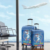 Brainrot Tralalero Tralala Shark Luggage Cover Christmas Funny - Wonder Print Shop