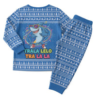 Brainrot Tralalero Tralala Shark Christmas Pajama Set Christmas Funny - Wonder Print Shop