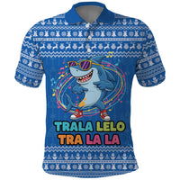 Brainrot Tralalero Tralala Shark Polo Shirt Christmas Funny - Wonder Print Shop