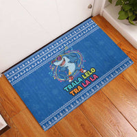 Brainrot Tralalero Tralala Shark Rubber Doormat Christmas Funny - Wonder Print Shop