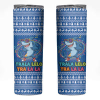 Brainrot Tralalero Tralala Shark Skinny Tumbler Christmas Funny - Wonder Print Shop