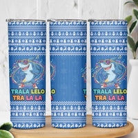 Brainrot Tralalero Tralala Shark Skinny Tumbler Christmas Funny - Wonder Print Shop