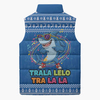 Brainrot Tralalero Tralala Shark Sleeveless Puffer Jacket Christmas Funny - Wonder Print Shop