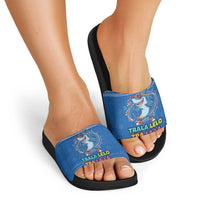 Brainrot Tralalero Tralala Shark Slide Sandals Christmas Funny - Wonder Print Shop