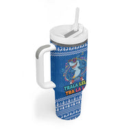 Brainrot Tralalero Tralala Shark Tumbler With Handle Christmas Funny - Wonder Print Shop