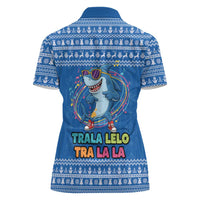 Brainrot Tralalero Tralala Shark Women Polo Shirt Christmas Funny - Wonder Print Shop