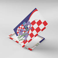 Croatia Hrvatska Checkerboard Canvas Wall Art Coat Of Arms With Iris Croatica