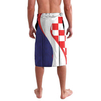 Croatia Hrvatska Checkerboard Lavalava Coat Of Arms With Iris Croatica