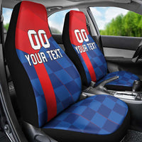 Custom Croatia Football Car Seat Cover Hrvatska Nogometna Reprezentacija