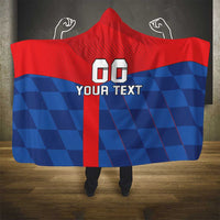 Custom Croatia Football Hooded Blanket Hrvatska Nogometna Reprezentacija