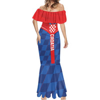 Custom Croatia Football Mermaid Dress Hrvatska Nogometna Reprezentacija