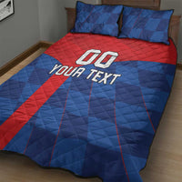 Custom Croatia Football Quilt Bed Set Hrvatska Nogometna Reprezentacija