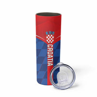 Custom Croatia Football Skinny Tumbler Hrvatska Nogometna Reprezentacija