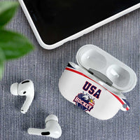 USA Ice Hockey AirPods Case American Eagle Spirit White Version