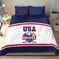 USA Ice Hockey Bedding Set American Eagle Spirit White Version