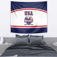USA Ice Hockey Tapestry American Eagle Spirit White Version