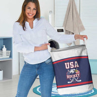 USA Ice Hockey Laundry Basket American Eagle Spirit Blue Version