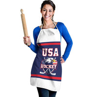 USA Ice Hockey Apron American Eagle Spirit Blue Version