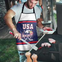 USA Ice Hockey Apron American Eagle Spirit Blue Version