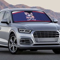 USA Ice Hockey Auto Sun Shade American Eagle Spirit Blue Version