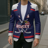 USA Ice Hockey Custom Blazer American Eagle Spirit Blue Version