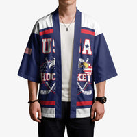 USA Ice Hockey Custom Kimono American Eagle Spirit Blue Version