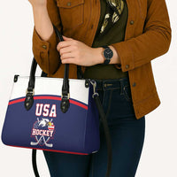 USA Ice Hockey Leather Bag American Eagle Spirit Blue Version