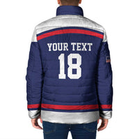 USA Ice Hockey Custom Padded Jacket American Eagle Spirit Blue Version