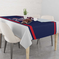 USA Ice Hockey Tablecloth American Eagle Spirit Blue Version