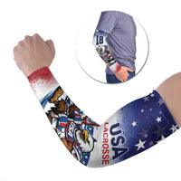 Custom USA Lacrosse Arm Sleeves American Eagle Mascot