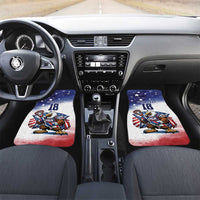 Custom USA Lacrosse Car Mats American Eagle Mascot