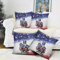 Custom USA Lacrosse Pillow Cover American Eagle Mascot
