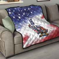 Custom USA Lacrosse Quilt American Eagle Mascot