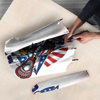Custom USA Lacrosse Umbrella American Eagle Mascot