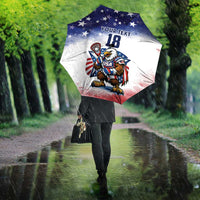 Custom USA Lacrosse Umbrella American Eagle Mascot