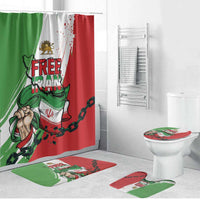 Free Iran Lion and Sun Bathroom Set Persian Freedom Protest