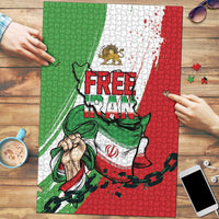 Free Iran Lion and Sun Puzzle Persian Freedom Protest