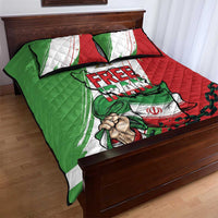 Free Iran Lion and Sun Quilt Bed Set Persian Freedom Protest