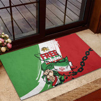 Free Iran Lion and Sun Rubber Doormat Persian Freedom Protest