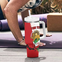 Free Iran Lion and Sun Personalized Tumbler With Handle Persian Freedom Protest