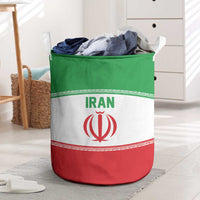 Iran Flag Laundry Basket Persian Pride National Colors